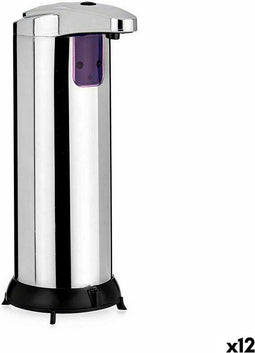 Automatische Zeepdispenser met Sensor Zilverkleurig Roestvrij staal ABS 220 ml (12 Stuks)