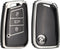 Autosleutel hoesje - Geschikt voor Volkswagen - TPU Sleutelhoesje - Sleutelcover - Autosleutelhoes, VW,Seat,Skoda,Cupra-zwart D3 - Volkswagen Up, Volkswagen Polo, Volkswagen Golf, Volkswagen Touran, Volkswagen Caddy, Volkswagen Transporter, Volkswage
