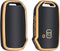 Autosleutel hoesje - TPU Sleutelhoesje - Sleutelcover - Autosleutelhoes - Geschikt voor Kia -zw-goud- D5 - Kia Ceed, Kia E-Soul, Kia Xceed, Kia Proceed, Kia Niro, Kia Sportage, Kia Sorento, Kia EV6, Kia EV9 - Auto Sleutel Accessoires gadgets - Kado