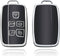 Autosleutel hoesje - TPU Sleutelhoesje - Sleutelcover - Autosleutelhoes - Geschikt voor Jaguar -zwart- A5 - Jaguar XE, Jaguar XF, Jaguar XJ, Jaguar F-Pace, Jaguar F-Type - Auto Sleutel Accessoires gadgets - Kado Cadeau man - vrouw