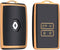 Autosleutel hoesje - TPU Sleutelhoesje - Sleutelcover - Autosleutelhoes - Geschikt voor Renault & Dacia - goud - A4 - Renault Clio, Renault Megane, Renault Captur, Renault Zoe, Renault Twingo, Renault Arkana, Renault Austral, Renault Rafale, Renault