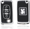 Autosleutel hoesje - TPU Sleutelhoesje - Sleutelcover - Autosleutelhoes - Geschikt voor Citroën - zwart - D3 - Citroën C2, Citroën C3, Citroën C3 Aircross SUV, Citroën C4, Citroën C4, Citroën E-C4 X, Citroën C5, Citroën C5 X, Citroën C5 Aircross, Cit