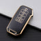 Autosleutel hoesje - TPU Sleutelhoesje - Sleutelcover - Autosleutelhoes - Geschikt voor Kia -zw-goud- D9 - Kia Ceed, Kia E-Soul, Kia Xceed, Kia Proceed, Kia Niro, Kia Sportage, Kia Sorento, Kia EV6, Kia EV9 - Auto Sleutel Accessoires gadgets - Kado