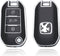 Autosleutel hoesje - TPU Sleutelhoesje - Sleutelcover - Autosleutelhoes - Geschikt voor Citroën - zwart - A3 - Citroën C2, Citroën C3, Citroën C3 Aircross SUV, Citroën C4, Citroën C4, Citroën E-C4 X, Citroën C5, Citroën C5 X, Citroën C5 Aircross, Cit