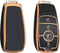 Autosleutel hoesje - TPU Sleutelhoesje - Sleutelcover - Autosleutelhoes - Geschikt voor Mercedes -zw-goud-B3 - Mercedes-Benz A-Klasse, Mercedes-Benz B-Klasse, Mercedes-Benz C-Klasse, Mercedes-Benz CL-Klasse, Mercedes-Benz CLK-Klasse, Mercedes-Benz M-