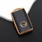 Autosleutel hoesje - TPU Sleutelhoesje - Sleutelcover - Autosleutelhoes - Geschikt voor Mazda -zw-goud- B3 - Mazda 6, Mazda 3, Mazda 2, Mazda MX-5, Mazda CX-30, Mazda MX-30, Mazda CX-5, Mazda CX-60 - Auto Sleutel Accessoires gadgets - Kado Cadeau ma