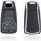Autosleutel hoesje - TPU Sleutelhoesje - Sleutelcover - Autosleutelhoes - Geschikt voor Audi - zwart - B3 - Audi A1, Audi A2, Audi A3, Audi A4, Audi A5, Audi A6, Audi A7, Audi A8, Audi S1, Audi S3, Audi S4, Audi S5, Audi S6, Audi S7, Audi S8, Audi RS