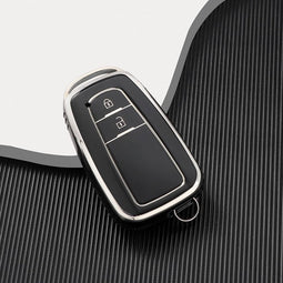 Autosleutel hoesje - TPU Sleutelhoesje - Sleutelcover - Autosleutelhoes - Geschikt voor Toyota -zwart- B2 - Toyota C-HR, Toyota Corolla, Toyota Rav, Toyota Rav4, Toyota Yaris, Toyota Aygo, Toyota Camry, Toyota Land Cruiser, Toyota Proace, Toyota Proa