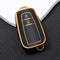 Autosleutel hoesje - TPU Sleutelhoesje - Sleutelcover - Autosleutelhoes - Geschikt voor Toyota - goud - B2 - Toyota C-HR, Toyota Corolla, Toyota Rav, Toyota Rav4, Toyota Yaris, Toyota Aygo, Toyota Camry, Toyota Land Cruiser, Toyota Proace, Toyota Pr