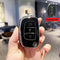 Autosleutel hoesje - TPU Sleutelhoesje - Sleutelcover - Autosleutelhoes - Geschikt voor Hyundai - zwart - B3 - Hyundai i10, Hyundai i20, Hyundai i30, Hyundai ix20, Hyundai ix35 - Auto Sleutel Accessoires gadgets - Kado Cadeau man - vrouw