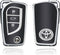 Autosleutel hoesje - TPU Sleutelhoesje - Sleutelcover - Autosleutelhoes - Geschikt voor Toyota -zwart- C3 - Toyota C-HR, Toyota Corolla, Toyota Rav, Toyota Rav4, Toyota Yaris, Toyota Aygo, Toyota Camry, Toyota Land Cruiser, Toyota Proace, Toyota Proa