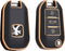 Autosleutel hoesje - TPU Sleutelhoesje - Sleutelcover - Autosleutelhoes - Geschikt voor Citroën -zw-goud- A3 - Citroën C2, Citroën C3, Citroën C3 Aircross SUV, Citroën C4, Citroën C4, Citroën E-C4 X, Citroën C5, Citroën C5 X, Citroën C5 Aircross, Cit