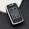 Autosleutel hoesje - TPU Sleutelhoesje - Sleutelcover - Autosleutelhoes - Geschikt voor Jaguar -zwart- B5 - Jaguar XE, Jaguar XF, Jaguar XJ, Jaguar F-Pace, Jaguar F-Type - Auto Sleutel Accessoires gadgets - Kado Cadeau man - vrouw