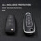 Autosleutel hoesje - TPU Sleutelhoesje - Sleutelcover - Autosleutelhoes - Geschikt voor Ford -zwart- E3 - Ford Fiesta, Ford Puma, Ford Focus, Ford Kuga, Ford Mustang, Ford Mustang Mach e, Ford Explorer, Ford E-Tourneo, Ford Transit, Ford Transit Cour