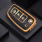 Autosleutel hoesje - TPU Sleutelhoesje - Sleutelcover - Autosleutelhoes - Geschikt voor Nissan -zw-goud- B3B - Nissan Micra, Nissan Pulsar, Nissan Murano, Nissan Juke, Nissan Qashqai, Nissan Ariya, Nissan Leaf, Nissan Xtrail, Nissan Primastar, Nissan