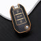 Autosleutel hoesje - TPU Sleutelhoesje - Sleutelcover - Autosleutelhoes - Geschikt voor Citroën -zw-goud- A3 - Citroën C2, Citroën C3, Citroën C3 Aircross SUV, Citroën C4, Citroën C4, Citroën E-C4 X, Citroën C5, Citroën C5 X, Citroën C5 Aircross, Cit