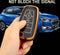 Autosleutel hoesje - TPU Sleutelhoesje - Sleutelcover - Autosleutelhoes - Geschikt voor Ford -zw-goud- B4 - Ford Fiesta, Ford Puma, Ford Focus, Ford Kuga, Ford Mustang, Ford Mustang Mach e, Ford Explorer, Ford E-Tourneo, Ford Transit, Ford Transit Co