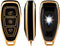 Autosleutel hoesje - TPU Sleutelhoesje - Sleutelcover - Autosleutelhoes - Geschikt voor Ford - goud - K3 - Ford Fiesta, Ford Puma, Ford Focus, Ford Kuga, Ford Mustang, Ford Mustang Mach e, Ford Explorer, Ford E-Tourneo, Ford Transit, Ford Transit Co