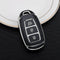 Autosleutel hoesje - TPU Sleutelhoesje - Sleutelcover - Autosleutelhoes - Geschikt voor Hyundai - zwart - D3 - Hyundai i20, Hyundai i30, Hyundai ix20, Hyundai ix35, Hyundai Bayon, Hyundai ionic electric, Hyundai Kona, Hyundai Kona Electric, Hyundai S