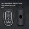 Autosleutel hoesje - TPU Sleutelhoesje - Sleutelcover - Autosleutelhoes - Geschikt voor Hyundai -zwart- E4 - Hyundai i20, Hyundai i30, Hyundai ix20, Hyundai ix35, Hyundai Bayon, Hyundai ionic electric, Hyundai Kona, Hyundai Kona Electric, Hyundai San