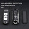 Autosleutel hoesje - TPU Sleutelhoesje - Sleutelcover - Autosleutelhoes - Geschikt voor Mazda -zwart- A3 - Mazda 6, Mazda 3, Mazda 2, Mazda MX-5, Mazda CX-30, Mazda MX-30, Mazda CX-5, Mazda CX-60 - Auto Sleutel Accessoires gadgets - Kado Cadeau man