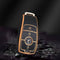 Autosleutel hoesje - TPU Sleutelhoesje - Sleutelcover - Autosleutelhoes - Geschikt voor Mercedes -zw-goud-B3 - Mercedes-Benz A-Klasse, Mercedes-Benz B-Klasse, Mercedes-Benz C-Klasse, Mercedes-Benz CL-Klasse, Mercedes-Benz CLK-Klasse, Mercedes-Benz M-