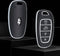 Autosleutel hoesje - TPU Sleutelhoesje - Sleutelcover - Autosleutelhoes - Geschikt voor Hyundai -zwart- E4 - Hyundai i20, Hyundai i30, Hyundai ix20, Hyundai ix35, Hyundai Bayon, Hyundai ionic electric, Hyundai Kona, Hyundai Kona Electric, Hyundai San