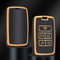 Autosleutel hoesje - TPU Sleutelhoesje - Sleutelcover - Autosleutelhoes - Geschikt voor Land Rover/Range Rover -zw-goud- B5 - Land Rover, Range Rover, Range Rover Sport, Range Rover Velar, Range Rover Evoque, Freelander, Defender, Discovery - Auto S