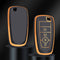 Autosleutel hoesje - TPU Sleutelhoesje - Sleutelcover - Autosleutelhoes - Geschikt voor Ford -zw-goud- B4 - Ford Fiesta, Ford Puma, Ford Focus, Ford Kuga, Ford Mustang, Ford Mustang Mach e, Ford Explorer, Ford E-Tourneo, Ford Transit, Ford Transit Co