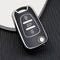 Autosleutel hoesje - TPU Sleutelhoesje - Sleutelcover - Autosleutelhoes - Geschikt voor Hyundai - zwart - C3 - Hyundai i10, Hyundai i20, Hyundai i30, Hyundai ix20, Hyundai ix35 - Auto Sleutel Accessoires gadgets - Kado Cadeau man - vrouw