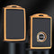 Autosleutel hoesje - TPU Sleutelhoesje - Sleutelcover - Autosleutelhoes - Geschikt voor Volvo - zwart-goud - A - Volvo S60, Volvo S90, Volvo V70, Volvo V90, Volvo XC40, Volvo XC60, Volvo XC90 - Auto Sleutel Accessoires gadgets - Kado Cadeau man - vr