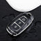 Autosleutel hoesje - TPU Sleutelhoesje - Sleutelcover - Autosleutelhoes - Geschikt voor Hyundai - zwart - D3 - Hyundai i20, Hyundai i30, Hyundai ix20, Hyundai ix35, Hyundai Bayon, Hyundai ionic electric, Hyundai Kona, Hyundai Kona Electric, Hyundai S