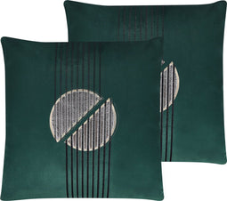 CEROPEGIA - Sierkussen set van 2 - Groen - 45 x 45 cm - Polyester