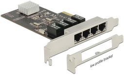 Delock PCI Express Card - 4 x Gigabit LAN - PCI-e 2.0 x4 - Realtek Chipset