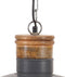vidaXL Hanglamp industrieel E27 32 cm grijs