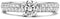 TI SENTO - Dames Ring - 925 zilver - Zirkonia wit - Maat 15.25 mm / maat 48 - 1795ZI