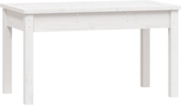 vidaXL - Tuinbank - 80x44x45 - cm - massief - grenenhout - wit