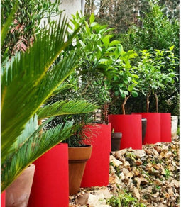 Riviera Bloempot - Ø 40 cm - Gerecycled Plastic - Rood