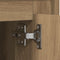 vidaXL - Dressoir - Artisan - Eiken - 80x34x75 - cm - Bewerkte - Hout