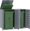 vidaXL - Containerberging - voor - 2 - containers - 138x79x117 - cm - staal - grijs