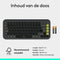 Logitech POP Icon Keys - Draadloos Bluetooth Toetsenbord - Azerty FR - Grafiet/Groen