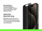 Belkin OVA149ZZ - TemperedGlass Privacy Screenprotector - iPhone 15 Pro - 9H gehard glas