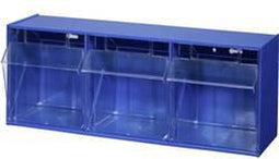 Allit 464410 Assortimentsbakken VarioPlus ProFlip 3 (b x h x d) 600 x 240 x 200 mm Blauw, Transparant 1 stuk(s)