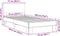 vidaXL - Bedframe - bewerkt - hout - en - metaal - grijs - sonoma - eiken - 75x190 - cm