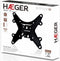 Haeger WB-T37.019A - TV houder - Muurbeugel - Max. 37 kg - VESA 200 x 200 - Neigbaar - 23-37 inch