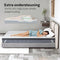 CozySense® Topper 140x200 - Topmatras - Traagschuim met Verkoelende Gel - CertiPUR® - Medium Hardheid - 8 CM - Wasbare Hoes