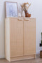Astigarraga Aura - Wandkast - 2 deuren - 65x36x96cm - 100% massief grenen - Raffia fronten