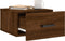 vidaXL - Nachtkastjes - 2 - st - wandgemonteerd - 35x35x20 - cm - bruin - eikenkleur