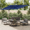 vidaXL - Zweefparasol - met - dubbel - dak - 300x300 - cm - azuurblauw