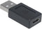 Manhattan 354653 - USB 2.0 Adapter - USB-A naar USB-C - Zwart